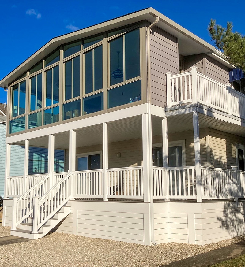 Sunroom, Cathedral Roof, Vista View  Walls, Sandstone, Daytime